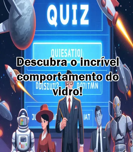Descubra o incrível comportamento do vidro!