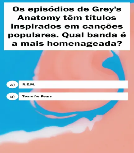 Descubra qual banda é a mais homenageada em Grey's Anatomy!