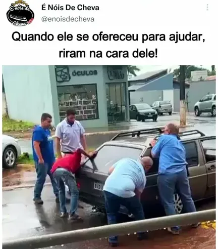 Aquele que menos tem, as vezes é o que mais está disposto a ajudar!