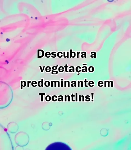 Descubra a vegetação predominante em Tocantins!