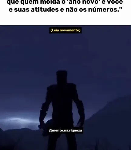 QUEM MUDA O ANO É VOCÊ!